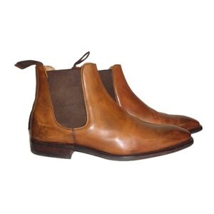 Bodileys London Collection Soho Chestnut Burnished Calf Chelsea Dress Boot 10.5D